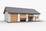 G38 szkielet drewniany budynek gospodarczy