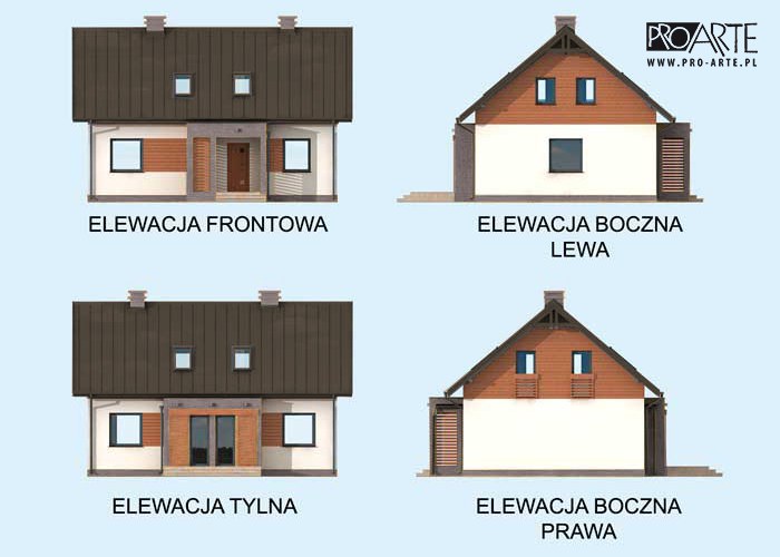 AVALON szkielet drewniany, dom mieszkalny jednorodzinny z poddaszem użytkowym