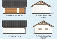 G17 szkielet drewniany, garaż trzystanowiskowy