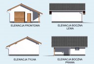 G21 szkielet drewniany, garaż jednostanowiskowy