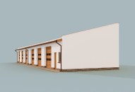 G271  szkielet drewniany budynek gospodarczy