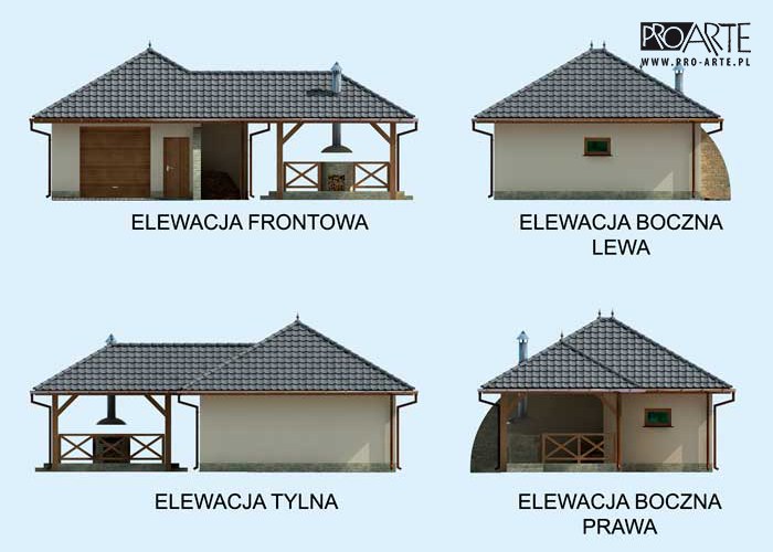 G24 garaż jednostanowiskowy z pomieszczeniem gospodarczym