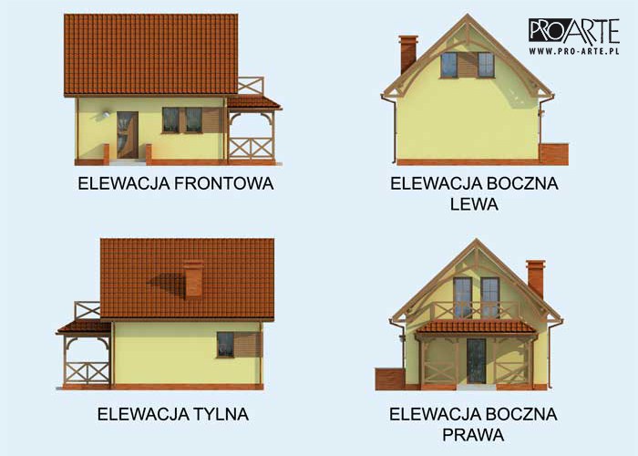 ORLEAN dom letniskowy z poddaszem szkielet drewniany