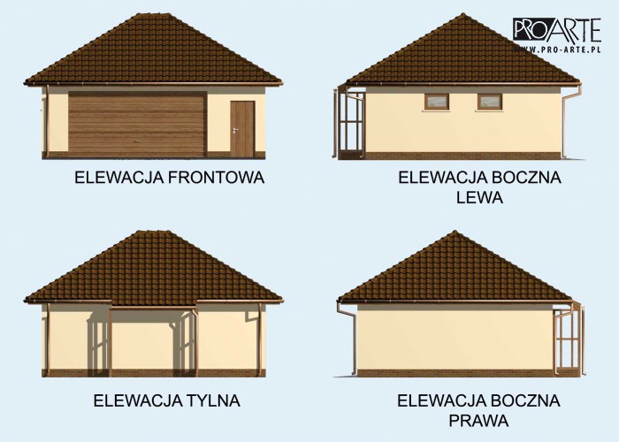 G79 szkielet drewniany garaż dwustanowiskowy