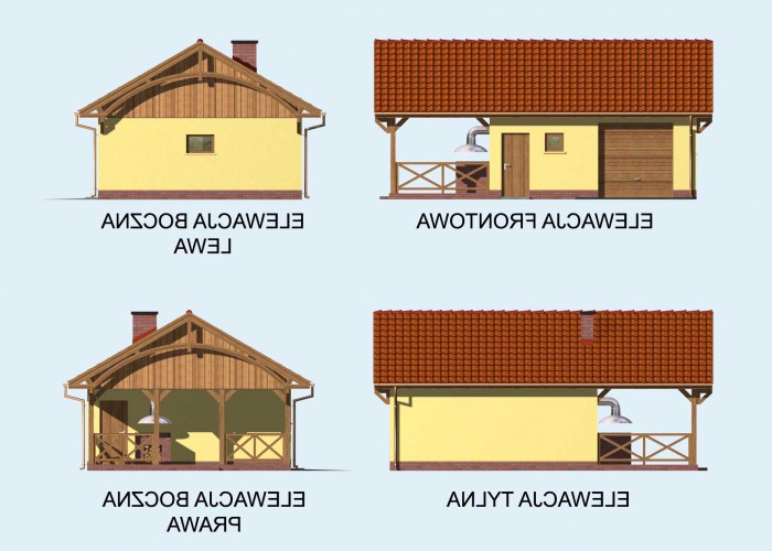 G56 szkielet drewniany budynek gospodarczy