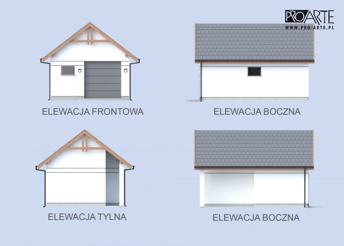 G9 szkielet drewniany garaż