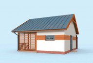 G301 szkielet drewniany budynek gospodarczy bez bramy