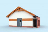 G301 szkielet drewniany budynek gospodarczy bez bramy