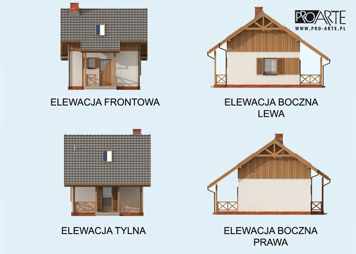 LUIZJANA szkielet drewniany dom letniskowy z poddaszem