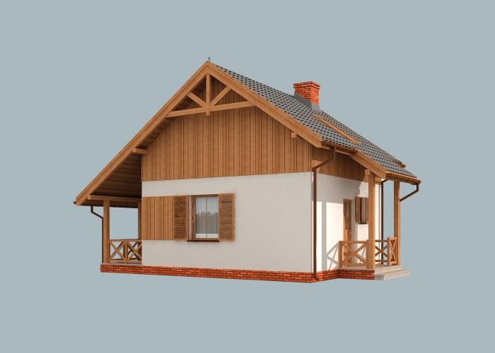 LUIZJANA szkielet drewniany dom letniskowy z poddaszem
