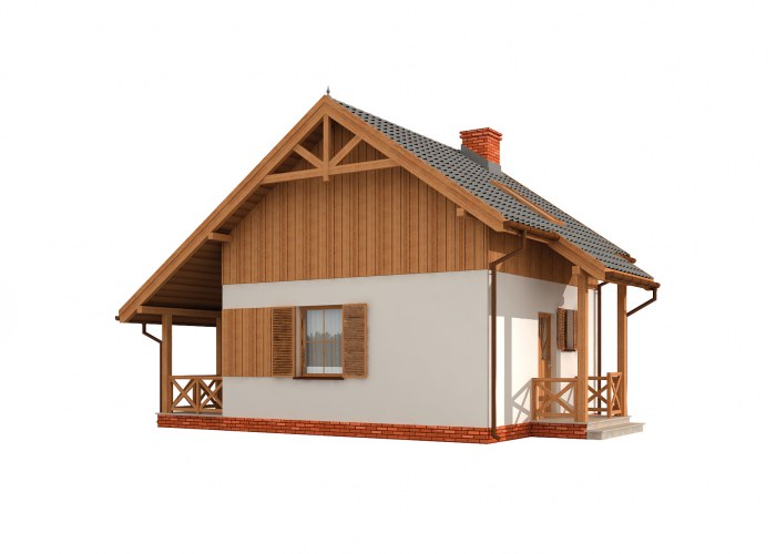 LUIZJANA szkielet drewniany dom letniskowy z poddaszem