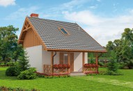 LUIZJANA szkielet drewniany dom letniskowy z poddaszem