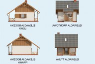 LUIZJANA szkielet drewniany dom letniskowy z poddaszem