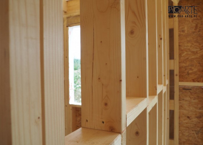 Realizacja projektu domu w technologii lekkiego szkieletu drewnianego - LA PALMA 2 C