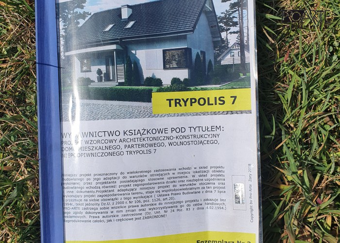 Realizacja projektu domu - TRYPOLIS 7 SZKIELET DREWNIANY, zielony