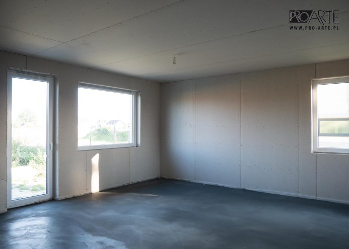 Realizacja projektu domu - TRYPOLIS 7 SZKIELET DREWNIANY, zielony