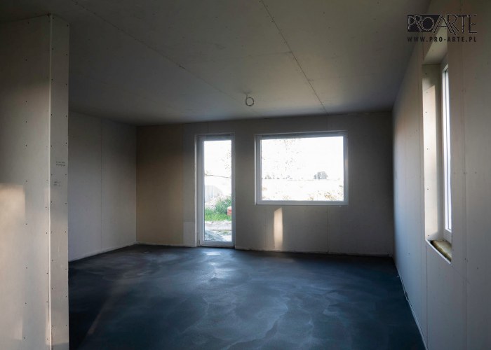 Realizacja projektu domu - TRYPOLIS 7 SZKIELET DREWNIANY, zielony