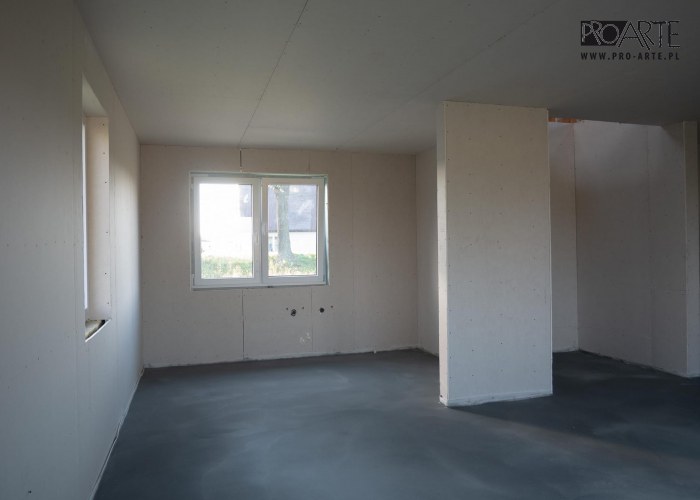 Realizacja projektu domu - TRYPOLIS 7 SZKIELET DREWNIANY, zielony