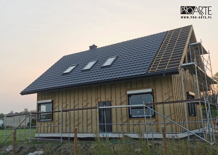 Realizacja projektu domu - TRYPOLIS 2 szkielet drewniany