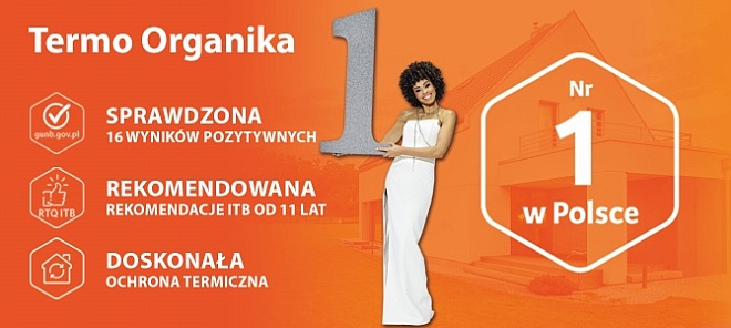 TermoOrvganika lider wśród kompletnych systemów ociepleń
