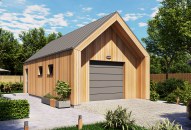 G365A garaż jednostanowiskowy z pomieszczeniem gospodarczym