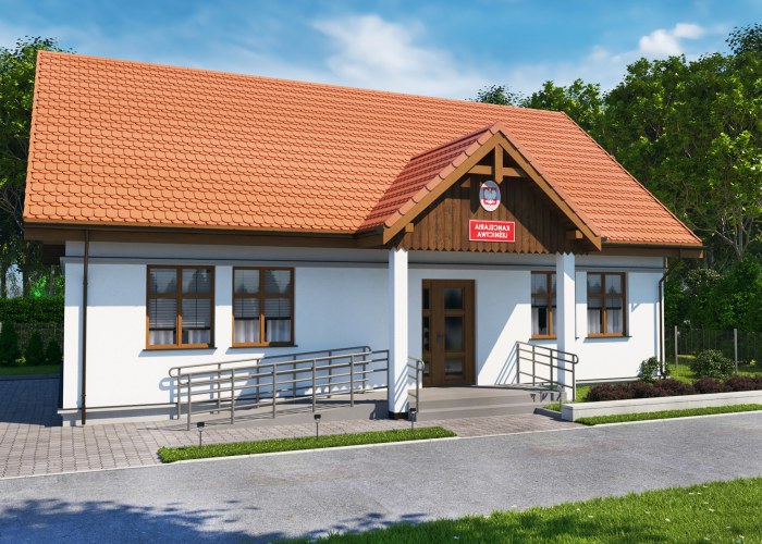 L2 budynek administracji publicznej, kancelaria leśnictwa - pompa ciepła