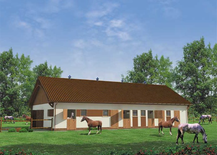 S20 Stajnia dla koni - 10 boksów