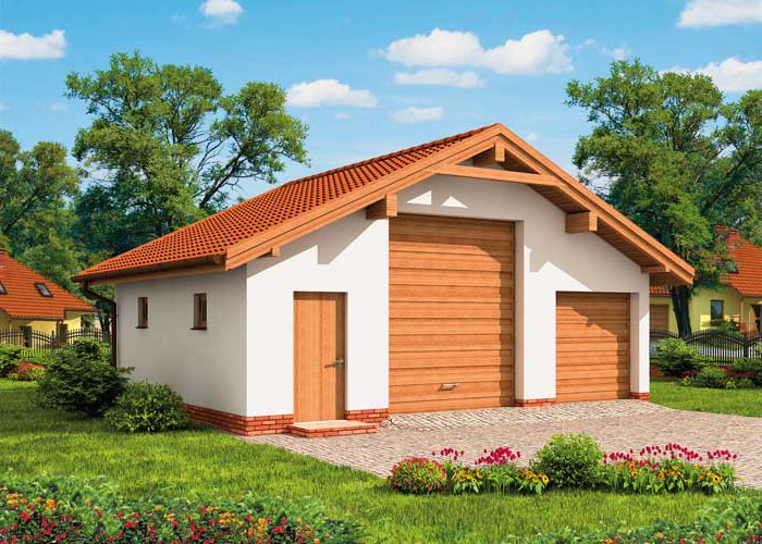 G1B garaż dwustanowiskowy