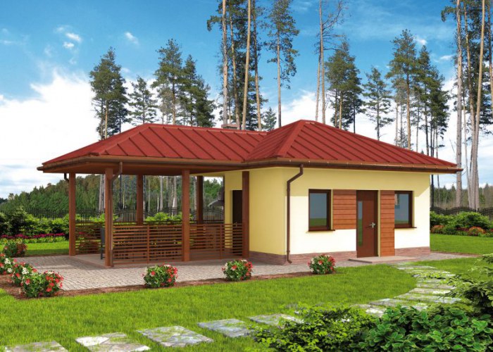 G312 budynek gospodarczy szkielet drewniany bez bramy