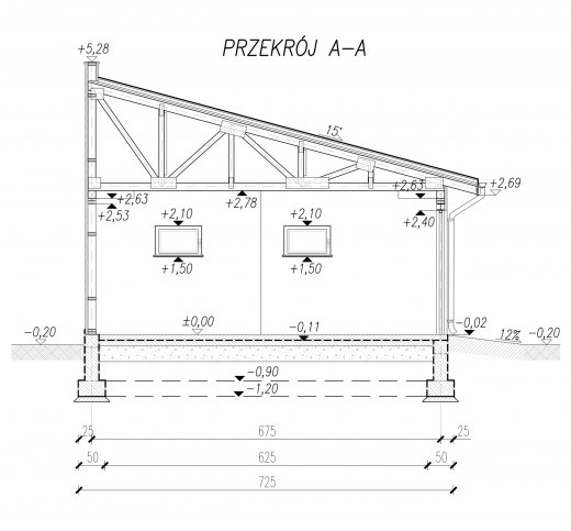 Przekrój A-A