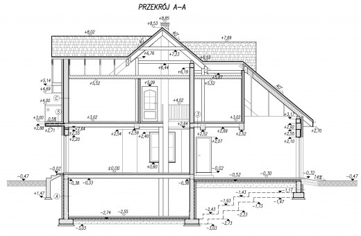 Przekrój A-A