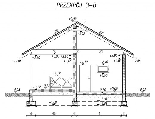 Przekrój B-B