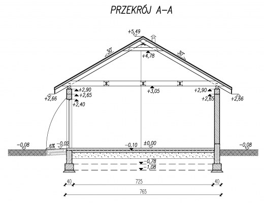 Przekrój A-A