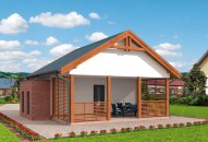 G301 szkielet drewniany budynek gospodarczy bez bramy