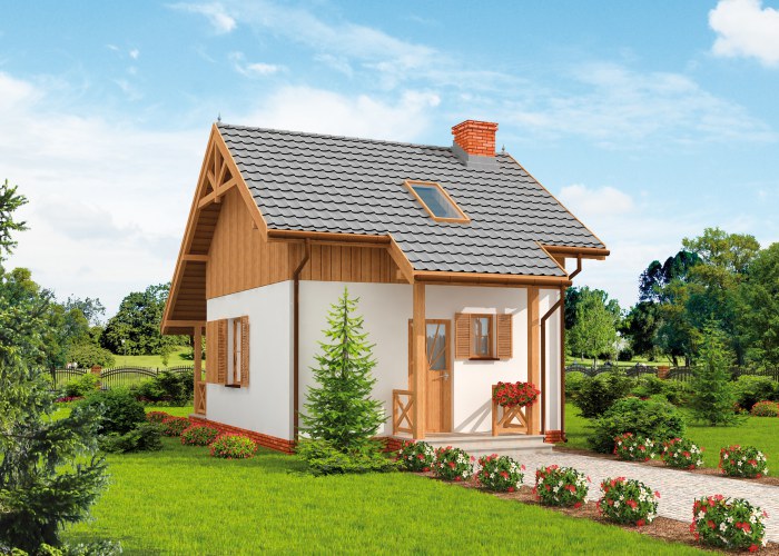 LUIZJANA szkielet drewniany dom letniskowy z poddaszem